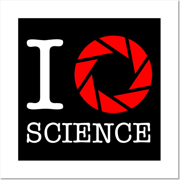 I Love Science Wall Art by synaptyx